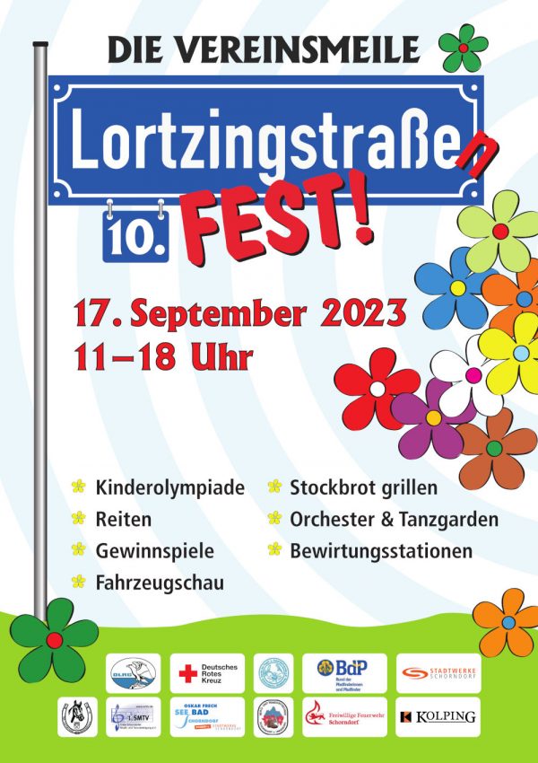 Lortzingstraßenfest am Sonntag, 17. September